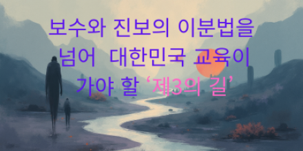 보수와 진보의 이분법을 넘어: 대한민국 교육이 가야 할 ‘제3의 길’