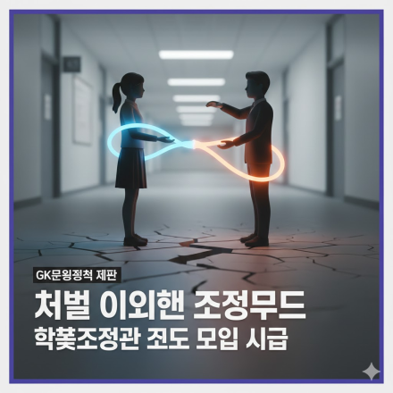 학폭조정관 제도 도입 시급