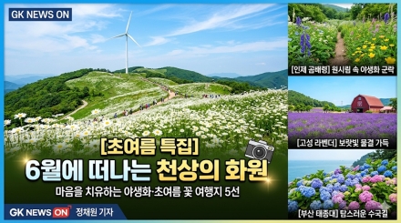 6월에 떠나는 천상의 화원… 마음을 치유하는 ‘야생화·초여름 꽃’ 여행지 5선